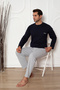 Two Thread (Thick) Men's Pajama Set with Pockets - 4