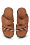 Dean Genuine Real Leather Tan Anatomical Sole Male Slippers - 6