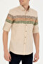 Men's Beige Long Sleeve Shirt 50272705 -Vr011 - 6