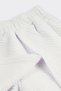 Girl's Elastic Waist White Knitted Shorts Skirt - 3