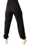 Men's / Women's Thrills Text Patterned Waist Ankle Elastic Black Sweatpants with Pockets - 4