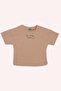 Baby Girl Print Detailed Salmon T-Shirt