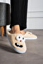 Silent, non-slip, orthopedic sole, furry fluffy, figured slippers home slippers - 3