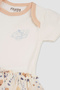 Baby Girl Ruffle Detailed Ecru Body - 3