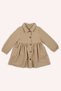 Baby Girl Buttoned Beige Dress