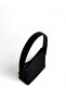 Women's Suede Black Soft Leather Baguette Bag with Adjustable Shoulder Strap Gale - 4