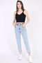 Washable Mom Jean with Elastic Waist - Kar Washing - 3