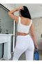 By-3822 Women's White High Waist Mom Lycra Jeans Skinny Fit Denim Pants - 2