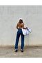 Jeans Dark Navy Extra High Power Lycra Loose Jeans Palazzo Pants (super High)frango - 4