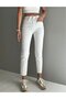 By-4179 Jean Women's White High Waist Mom Fit Jeans Skinny Leg Pants