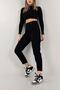By-4543 Black High Waist Mom Smart Slim Fit Jeans Narrow Leg Denim Pants - 2