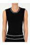 Black Slim Fit Knitwear Blouse 50296459-Vr046 - 6