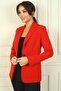 Mona Collar Single Button Front Collar Lined Jacket - 2