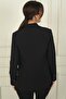 Mona Collar Single Button Front Collar Lined Jacket - 4