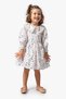 Baby Girl Dress Girls' Dress Birthday Party Wedding Long Sleeve Lined Cotton Dress - 4