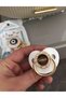 White Zircon Stone Silicone Palate Baby Pacifier and Evil Eye Chain Set (0-6 Months) 0441