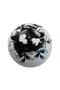 15 Pcs Black Rose Pattern White Polymer Button Handle Black Tab Furniture Kitchen Cabinet Drawer Handle - 5