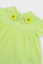 Baby Girl Yellow Blouse with Applique Collar - 3