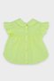 Baby Girl Yellow Blouse with Applique Collar - 2