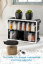 White Screen Printing Label 9-Piece Stand Self-Adhesive Spoon Spice Holder Set Black - 5