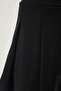 Black Woven Mini Shorts Skirt - Pleated, Lmc0043 - 5