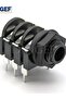 5PCS 6.35mm Stereo Audio Microphone Female socket Jack Connector 6PIN 6.35 PJ-609 - 7