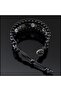 Natural Stone Bracelet, Bohemian Bracelet with Rutilated Quartz, Eagle Eye and Agate Stones - 4