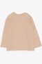 Boy's Long Sleeve T-Shirt Teddy Bear Printed, Age 2-6, Beige - 2
