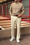 Oversize Fit, Pile Detail, a Quality Fabric, Old Money Culture, Fabric Pants 24Inp292 - 6