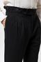 High-waisted pleated carrot fit men's trousers - 4