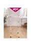 Linear 3-Foldable Laundry Rack - Steel Drying Rack with Three Shelves and Six Independent Grids - 2