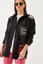 Women's Black Embroidery Detailed Cashmere Shirt 60351010