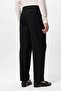 High Waist Buckle Detailed Comfortable Fit Men's Trousers - 7