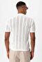 Polo Collar Zippered Knitted Men's T-Shirt - 6