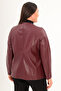 Faux Leather Large Size Jacket - 5