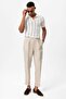 Polo Collar Zippered Knitted Men's T-Shirt - 2