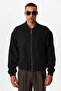 Textured Oversize Bomber Men's Coat - 2