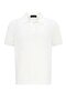 White Slim Fit Polo Collar Men's T-Shirt
