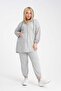 Women's Plus Size Tomy Zippered Hooded Tracksuit Set