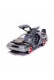 العودة إلى المستقبل 3 Delorean Dmc-12 1:24 سيارة آلة الزمن مع وظيفة الضوء والعجلة - 5