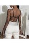 Μπλούζα Crystal Stone Mesh Crop - 2