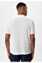 White Slim Fit Polo Collar Men's T-Shirt - 7