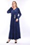 Women's Long Sleeve Velvet Dress - 7