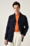 Men's apache collar belt detailed seasonal jacket - 4
