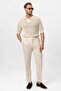 Polo collar Lace-Like Knit men's t-shirt - 3