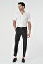 Slim fit stand collar men's shirt