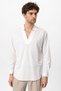 Cutout V-Neck Men's Long Sleeve Shirt
