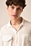 Double pocket short sleeve linen shirt - 3