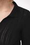 Women's Polo Neck Knit Detailed Regular Fit Knitwear Sweater Black 25W3004 - 6