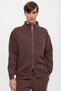 High neck double zipper closure men's sweatshirt - 5